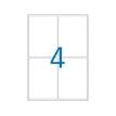 APLI-Agipa - Papel reciclado - mate - adhesivo permanente - blanco - 99.1 x 139 mm 400 etiqueta(s) (100 hoja(s) x 4) caja - etiquetas