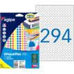 APLI-Agipa - Adhesivo permanente - púrpura - 8 mm de diámetro 2940 etiqueta(s) (10 hoja(s) x 294) etiquetas