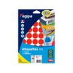 APLI-Agipa - Mate - adhesivo permanente - rojo - 24 mm de diámetro 400 etiqueta(s) (10 hoja(s) x 40) envelope with eurohole - etiquetas para usos múltiples