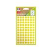 APLI - Colored labels - 8 mm diameter - redondo - amarillo (paquete de 462)