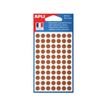 APLI - Etiqueta autoadhesiva - 8 mm diameter - redondo - brown (paquete de 462)