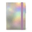 LEGAMI Colours Collection - Agenda diaria - 2024 - página de día - large - 170 x 240 mm - 384 páginas - marfil - holo fairy