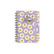 LEGAMI - Weekly spiral bound diary - 2024 - vista de la semana - encuadernado de alambre - small - 85 x 130 mm - 144 páginas - blanco - daisy