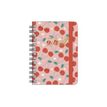 LEGAMI - Daily spiral bound diary - 2024 - página de día - encuadernado de alambre - small - 85 x 130 mm - 352 páginas - blanco - cherry