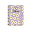 LEGAMI Be Happy - Diario semanal - 2024 - vista de la semana - encuadernado de alambre - large - 150 x 210 mm - 144 páginas - blanco - daisy