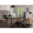 3253310362284-Bureau STEELY Manager - L180 x P100 x H72,5 cm - console retour à droite (2 tiroirs) L200 x P60 x H72,5 cm - pieds car-P_405150771_2-1