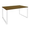 Burocean Urban - Escritorio - rectangular - nogal - blanco base