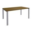 Burocean Aéris - Mesa - rectangular - nogal - aluminio base