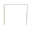 3253310370999-Bureau simple IRIS - L140 cm - Pieds blanc - plateau imitation noyer-P_405152208_2-1