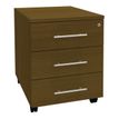 Burocean - Pedestal - móvil - 3 cajones - madera aglomerada - nogal