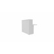3617350000146-Module d'accueil haut GUEST - intermédiaire - L120 x H113 cm - corps blanc plateau blanc avec échancrures (habil-P_405153301_1-0