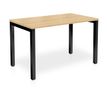 Eol Arial - Escritorio - rectangular - roble claro - negro base