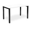 Eol Arial - Escritorio - rectangular - blanco nieve - negro base