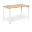 Eol Arial - Escritorio - rectangular - roble claro - blanco base