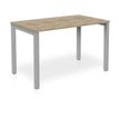 Eol Arial - Escritorio - rectangular - roble claro - gris aluminio base
