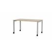 3617350001891-Table de réunion mobile ARIAL - L120 x P80 cm - plateau imitation chêne brunswick - pied-P_405153432_1-0