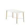 3617350004014-Table de réunion haute ROBIN - L200 x P100 x H104,5 cm - plateau blanc - pieds en hêtre -P_405153596_1-0
