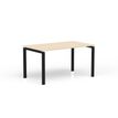 Eol Conect - Escritorio - rectangular - white maple - negro base