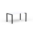 Eol Conect - Escritorio - rectangular - blanco nieve - negro base