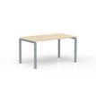 Eol Conect - Escritorio - rectangular - roble claro - gris aluminio base