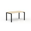 Eol Conect - Escritorio - rectangular - roble claro - negro base