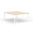 Eol Conect - Escritorio - rectangular - white maple - blanco base