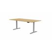 Eol Axel - Sit/standing table - rectangular - ajuste de la altura eléctrico - roble claro - azul cobalto base
