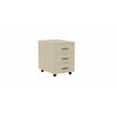 Eol Mélina - Pedestal - móvil - 3 cajones - melamine coated particle board - white maple