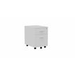 Eol Mélina - Pedestal - móvil - 2 cajones - melamine coated particle board - blanco nieve