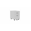 Eol Mélina - Pedestal - móvil - 2 cajones - melamine coated particle board - blanco nieve