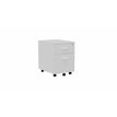 Eol Mélina - Pedestal - móvil - 2 cajones - melamine coated particle board - blanco nieve
