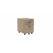 Eol Mélina - Pedestal - móvil - 2 cajones - melamine coated particle board - brunswick oak