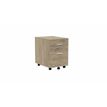 Eol Mélina - Pedestal - móvil - 2 cajones - melamine coated particle board - brunswick oak