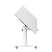 Artarredi Taxi - Escritorio - móvil - rectangular - blanco - matte white (RAL 9003) base