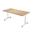 Artarredi Taxi - Escritorio - móvil - rectangular - roble - matte white (RAL 9003) base