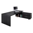 Artarredi Flora - Escritorio - rectangular - negro ceniza - negro ceniza base