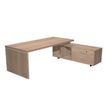 7331920002786-Bureau Manager FLORA - avec console retour réversible - L195 x P170 cm - pieds panneaux - pla-P_405154391_1-0