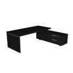 Artarredi Flora - Escritorio - rectangular - negro ceniza - negro ceniza base