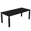 Artarredi Flora - Escritorio - rectangular - negro ceniza - matte black (RAL 9005) base