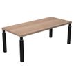 Artarredi Flora - Escritorio - rectangular - cerezo arabis - matte black (RAL 9005) base