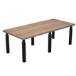 Artarredi Flora - Mesa - rectangular - cerezo arabis - matte black (RAL 9005) base