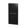 Artarredi Flora - Juego de puertas de estantería - 2 Puertas - negro ceniza