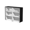 7331920003370-Armoire mi-haute double Flora - L162,8xP43xH119,8 cm - portes mélaminés - 4 étagères --P_405154476_2-1
