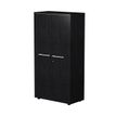 Artarredi Flora Medium-High - Librería - 3 baldas - 2 Puertas - negro ceniza
