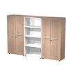 Artarredi Flora Medium-High - Librería - 3 baldas - 4 Puertas - cerezo arabis