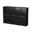 Artarredi Flora Medium-High - Librería - 3 baldas - 6 Puertas - negro ceniza