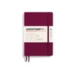 Leuchtturm1917 - Cuaderno - costura de separación - paperback - B6+ (125 x 190 mm) - 123 páginas - papel de gamuza - dotted (5 mm) - port red cover