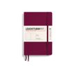 Leuchtturm1917 - Cuaderno - costura de separación - paperback - B6+ (125 x 190 mm) - 123 páginas - papel de gamuza - liso - port red cover