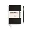 Leuchtturm1917 - Cuaderno - costura de separación - paperback - B6+ (125 x 190 mm) - 123 páginas - papel de gamuza - liso - tapa negra