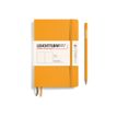 Leuchtturm1917 - Cuaderno - costura de separación - paperback - B6+ (125 x 190 mm) - 123 páginas - papel de gamuza - liso - rising sun cover